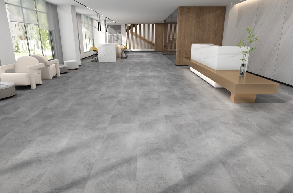 Кварцвиниловая плитка Evofloor клеевая Stone Glue Светлый Бетон Light Concrete SG 4-006 914×457×2,5 фото в интерьере Кварцвиниловая плитка Evofloor клеевая Stone Glue Светлый Бетон Light Concrete SG 4-006 914×457×2,5 фото в интерьере